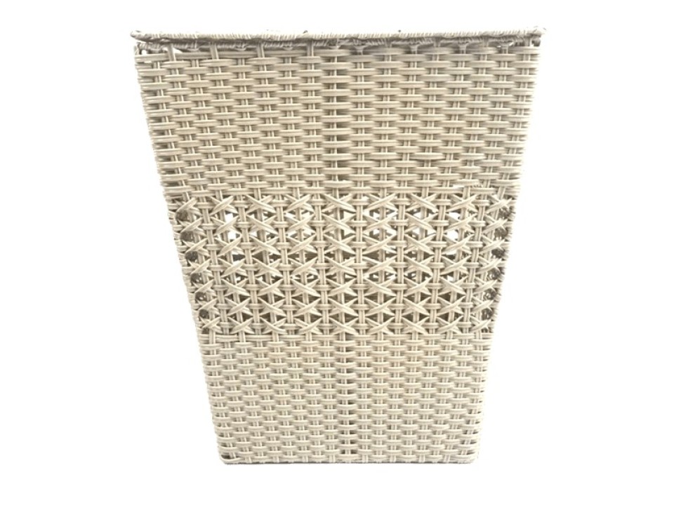 Premium PE Resin Laundry Hamper with Lid and Cut-out Handles
